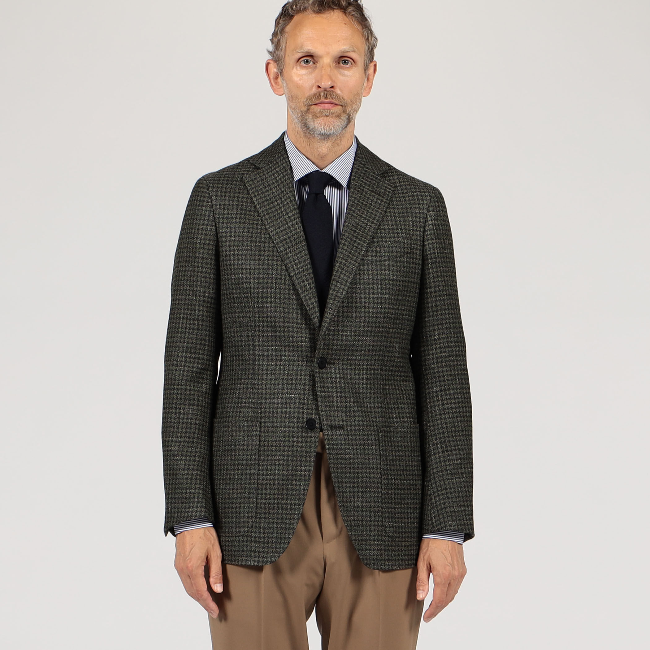 ウールシルクリネン シングルブレステッド2Bジャケット Marzotto｜トゥモローランド 公式通販