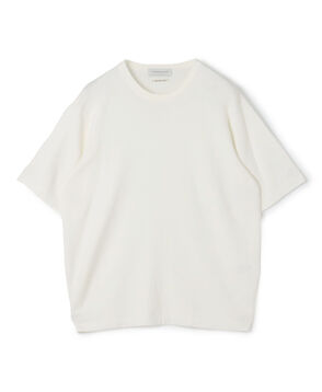 TOMORROWLAND tricot シーアイランドコットン ハーフスリーブクルーネックニット