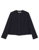 〈MORE10%OFF対象〉ジョーゼットサテン ペプラムブラウス
