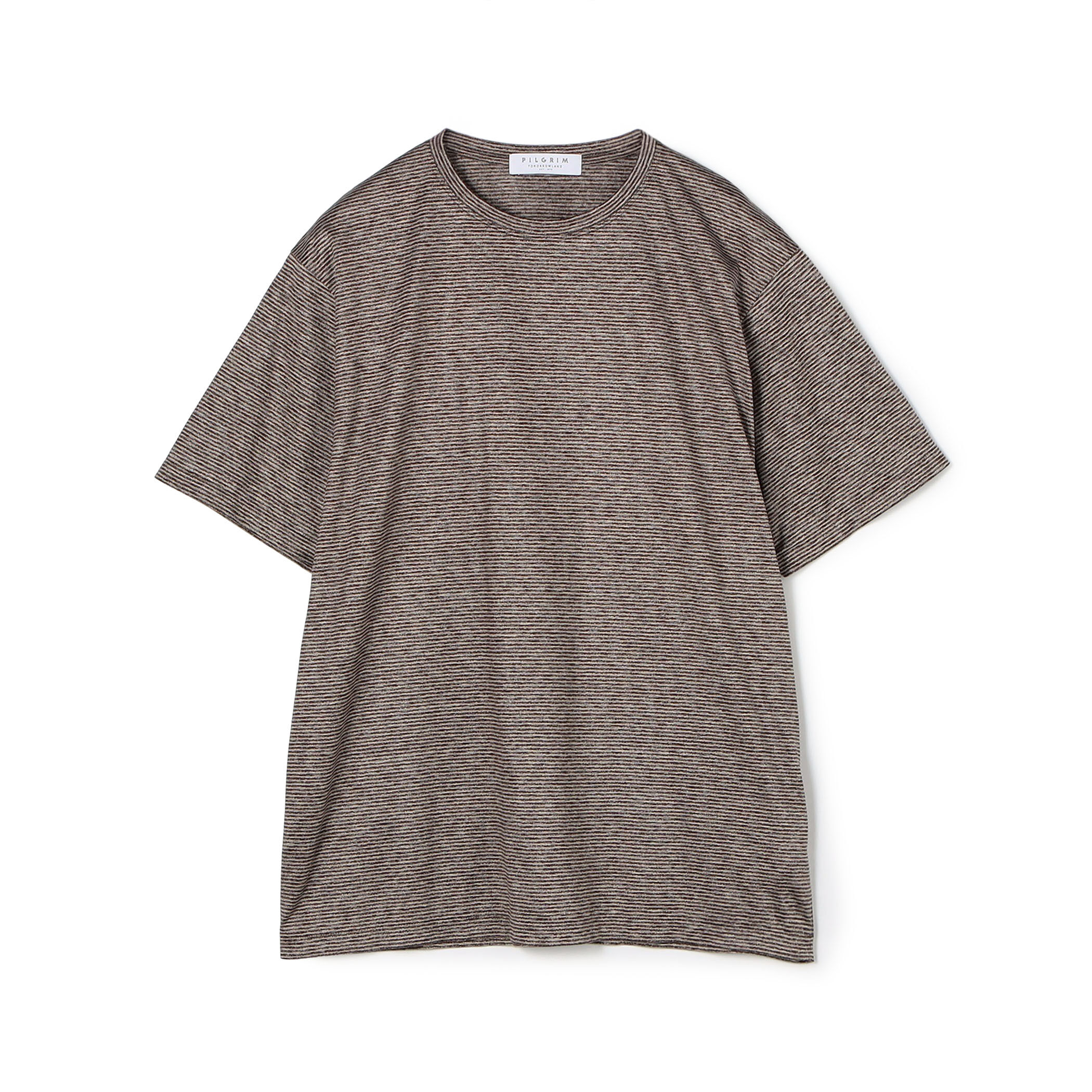 □シルクコットン ボーダー ハーフスリーブ カットソー BOTTO GIUSEPPE