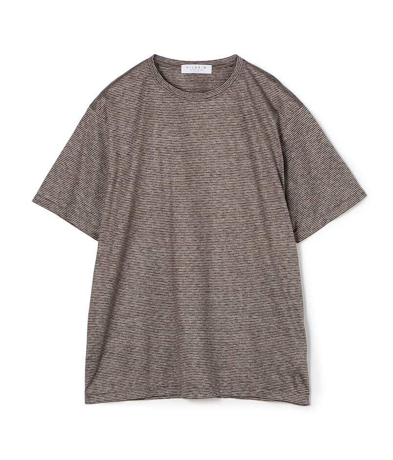 ■シルクコットン ボーダー ハーフスリーブ カットソー BOTTO GIUSEPPE