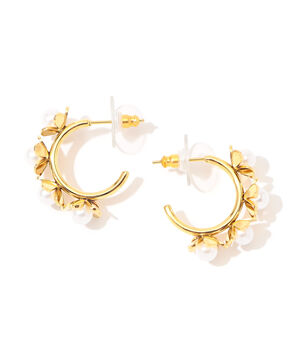 【別注】Kenneth Jay Lane Flower Hoops ピアス