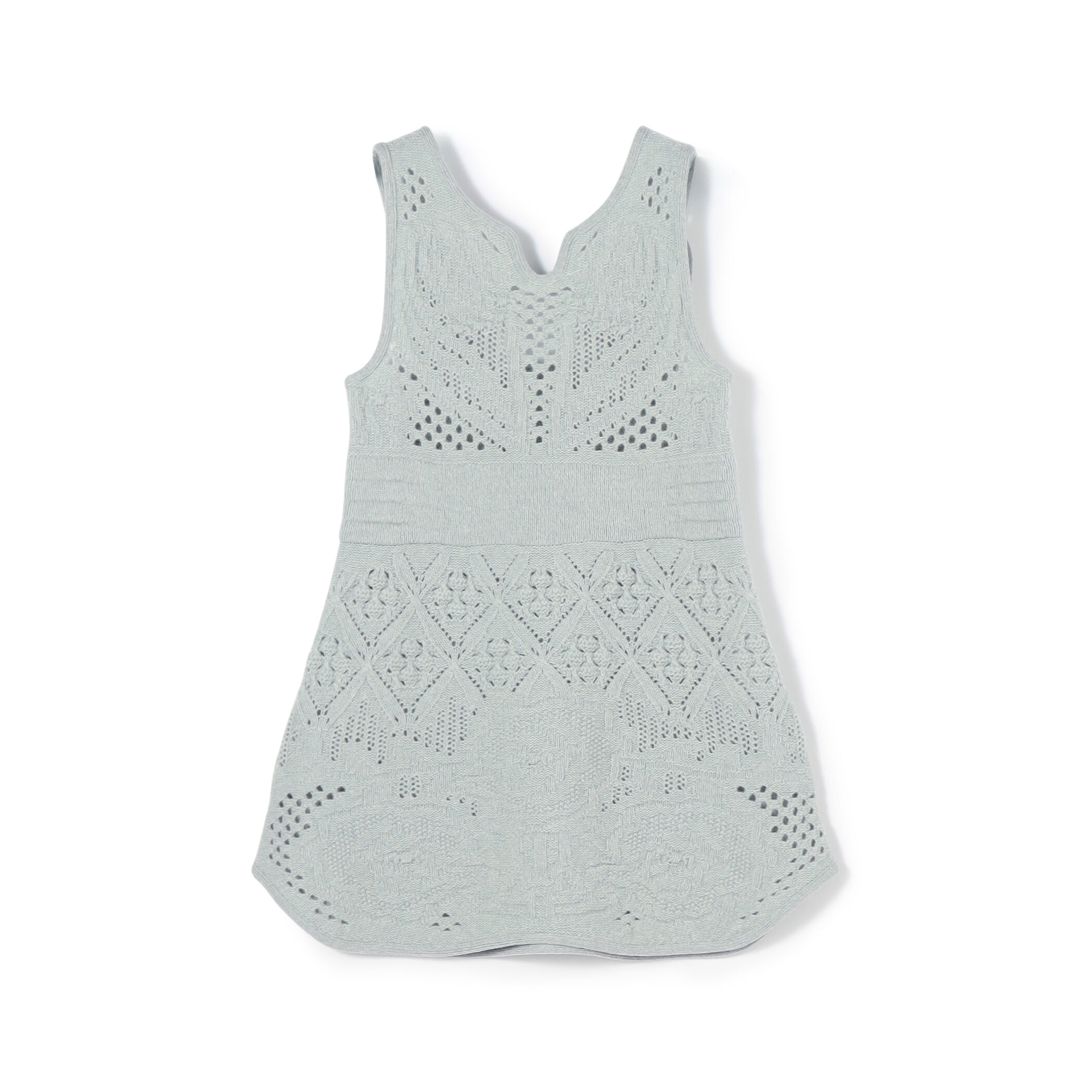 Mame Kurogouchi Multi Pattern Low Gauge Knitted Sleeveless Top