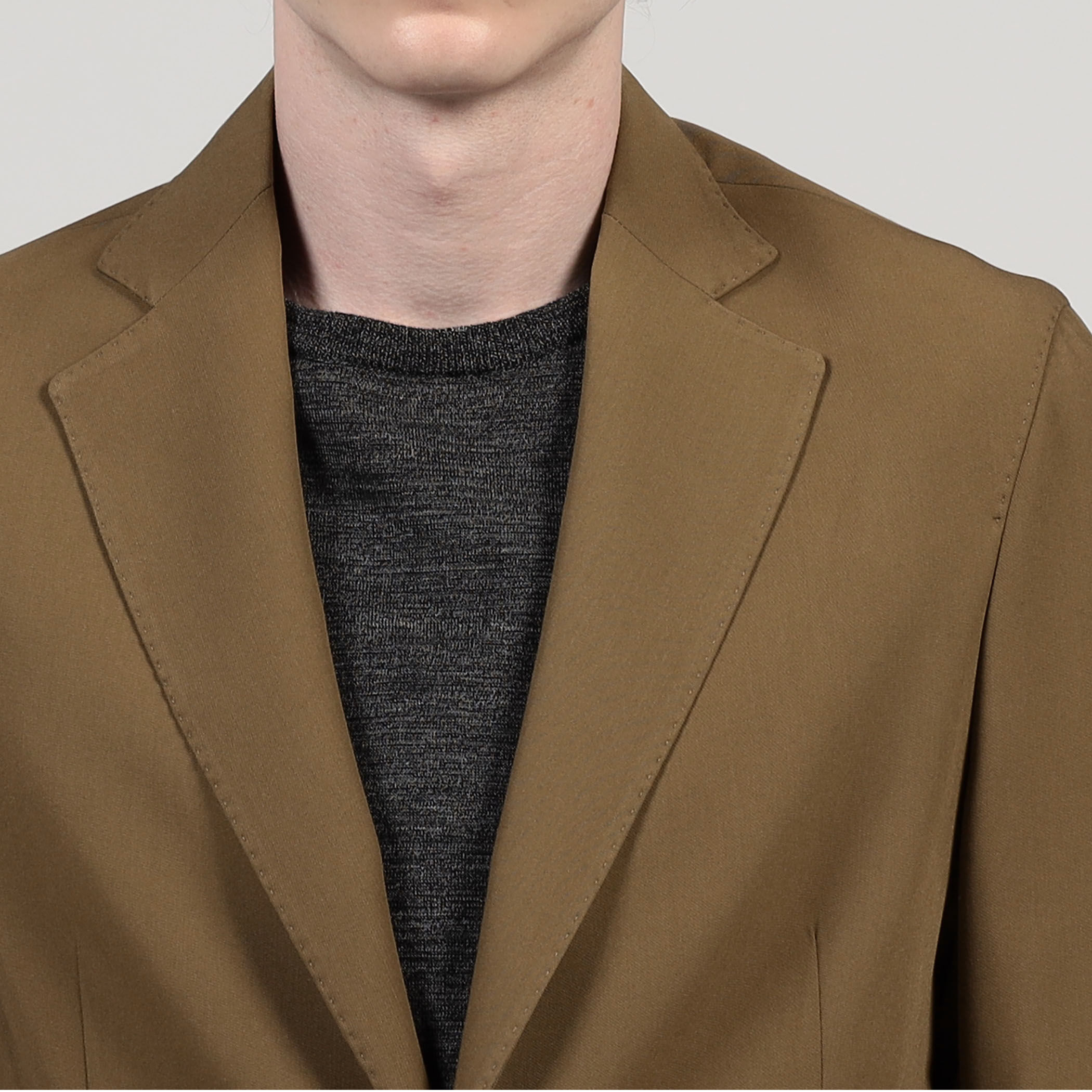 BARBA EASY J1ポリエステルレーヨン シングルブレステッド2B