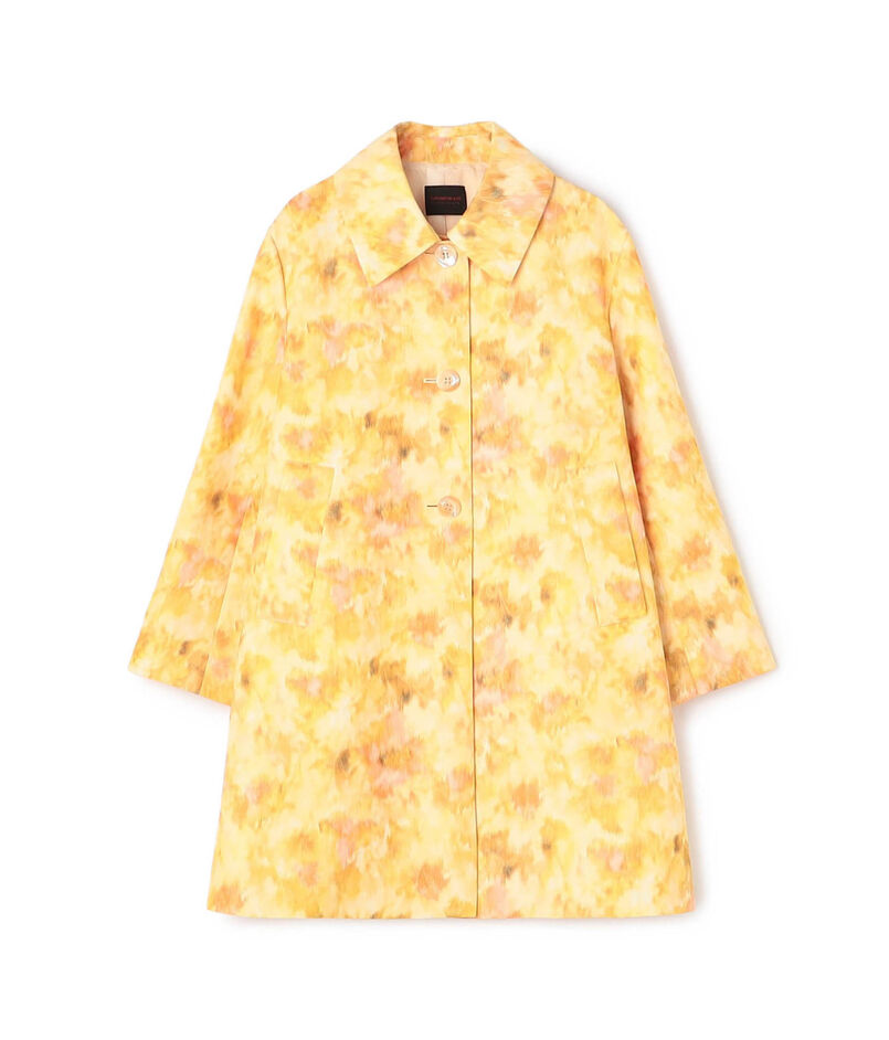 アンプリメジャカード ステンカラートラペーズコート