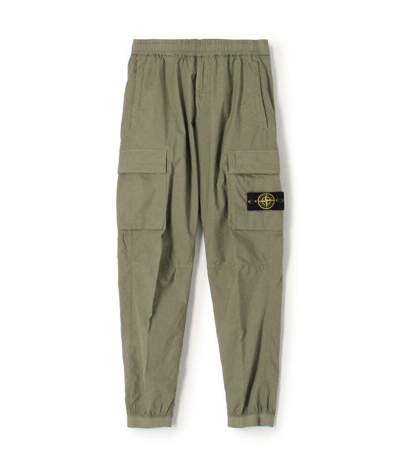 STONE ISLAND TROUSERS ストレッチコットン カーゴパンツ