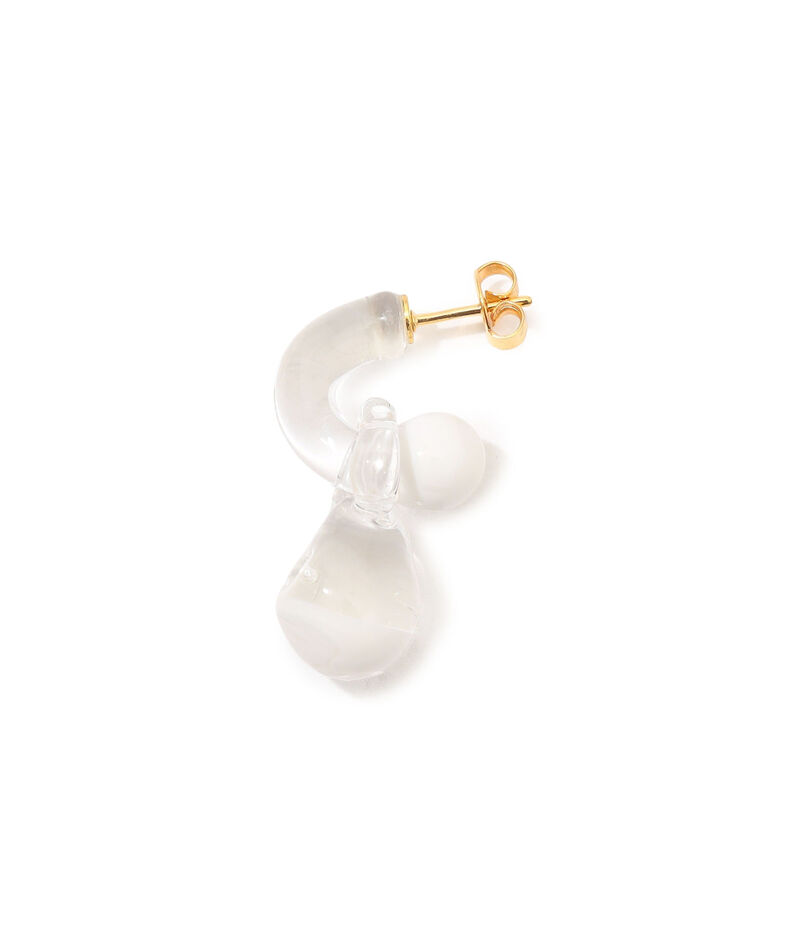 LEVENS JEWELS MINI GLASS HOOP ピアス
