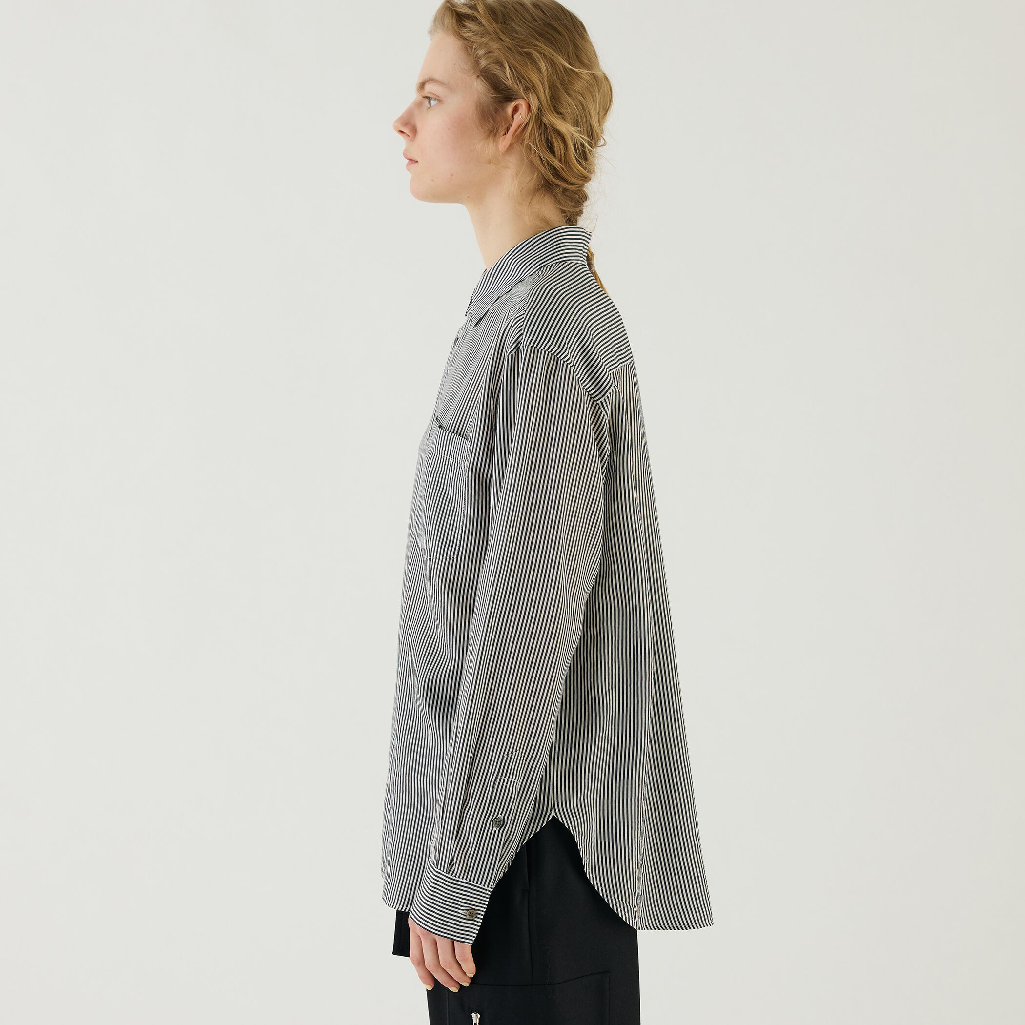 □セルロースシルクブロード カラーシャツ｜トゥモローランド 公式通販