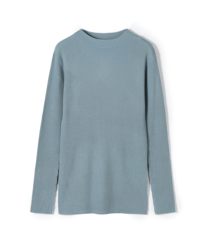 プルミエールウールリブ ボトルネックプルオーバー