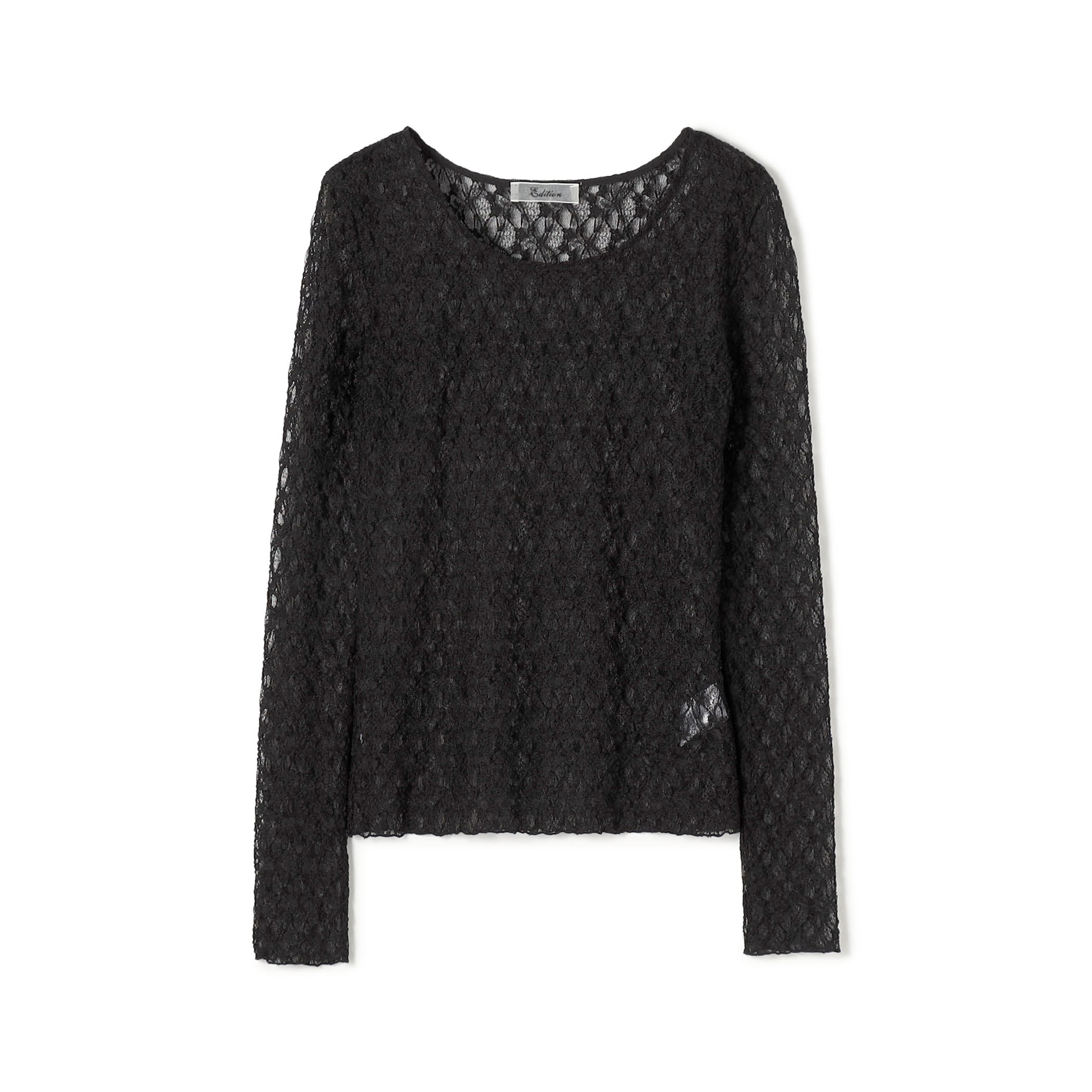 ストレッチレース クルーネックトップ｜トゥモローランド 公式通販
