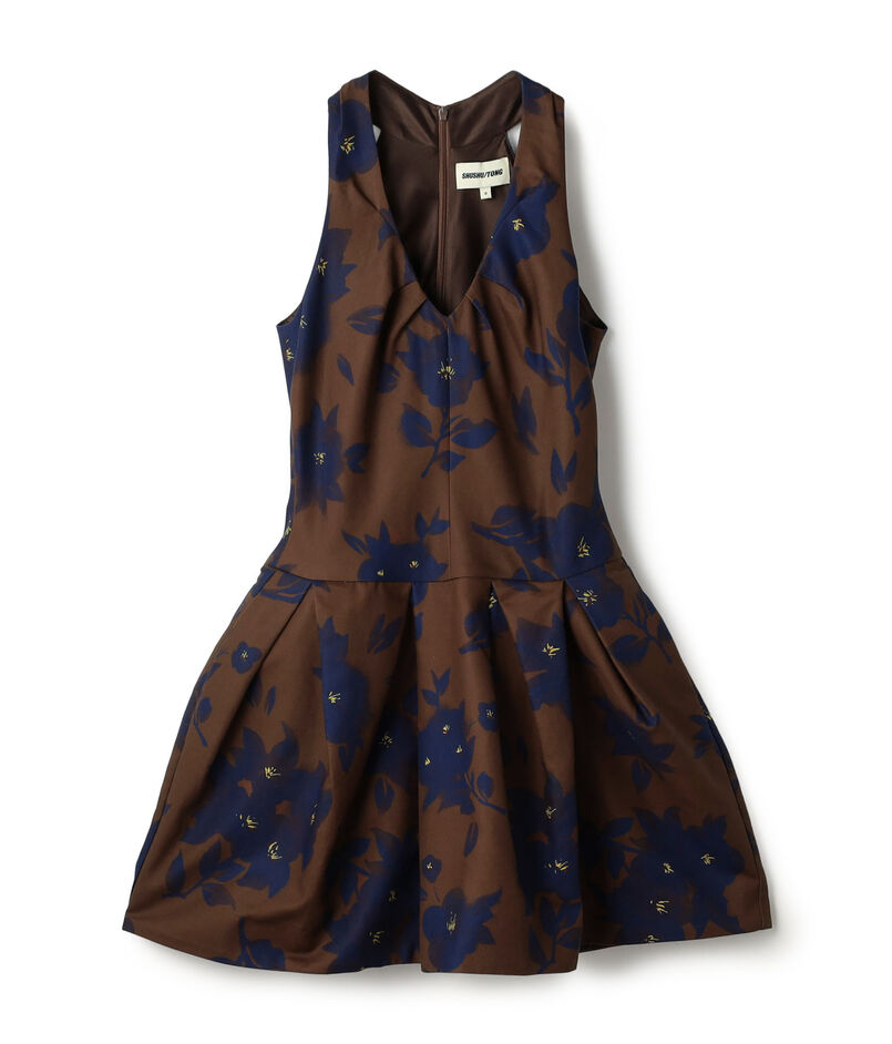 SHUSHU/TONG Tucked Halter Neck Dress ホルターネック ミニドレス