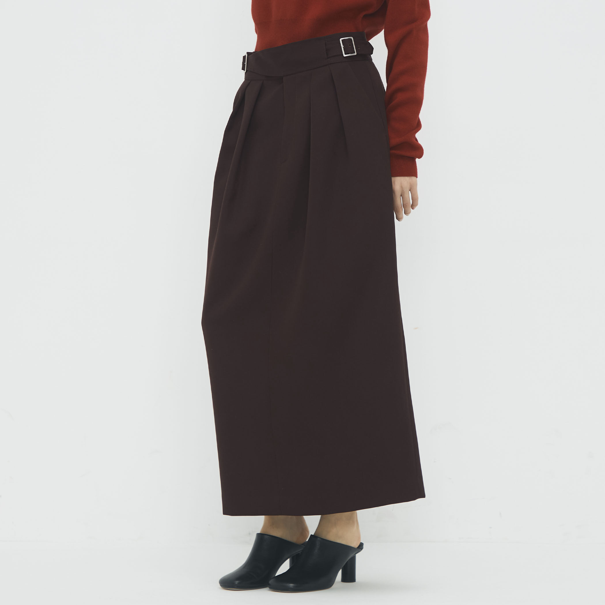 ウールギャバジン グルカスカート｜トゥモローランド 公式通販