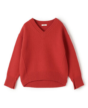 ラムカシミヤ Vネックプルオーバー