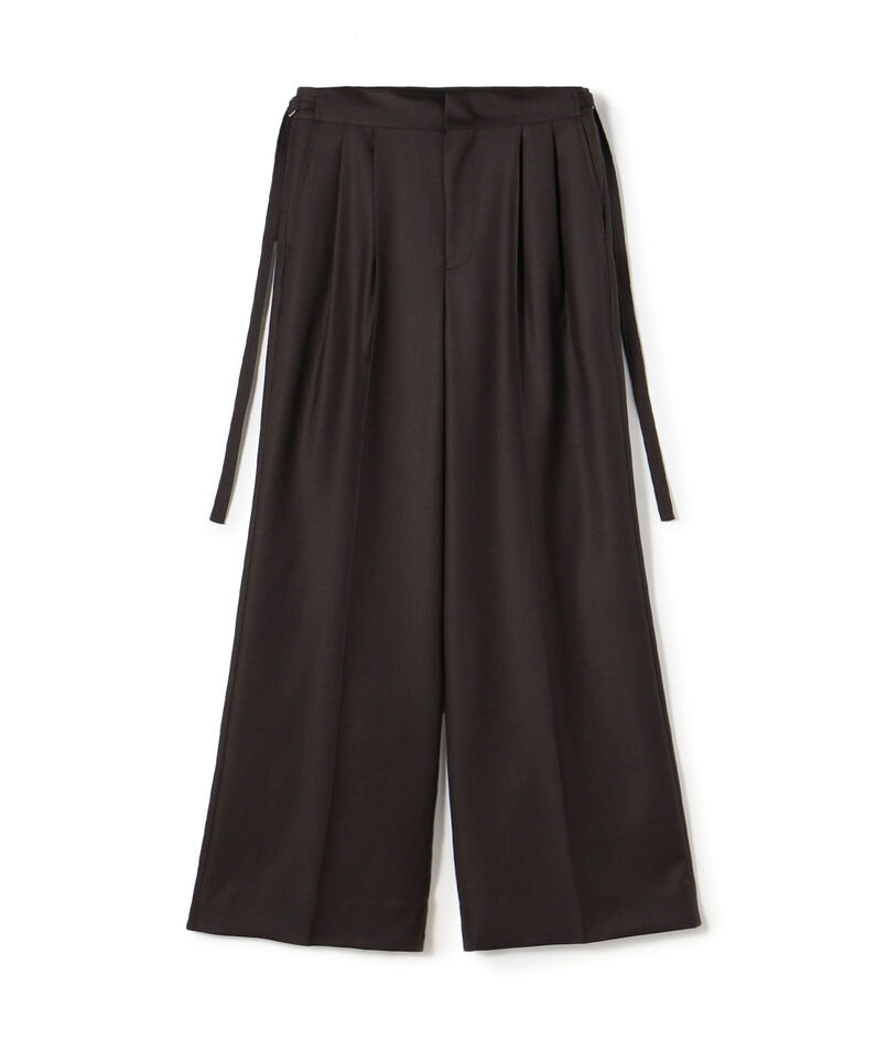 CANONICOウーステッドウール 2タックワイドパンツ