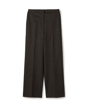 フランネルウールストレッチ セミワイドパンツ