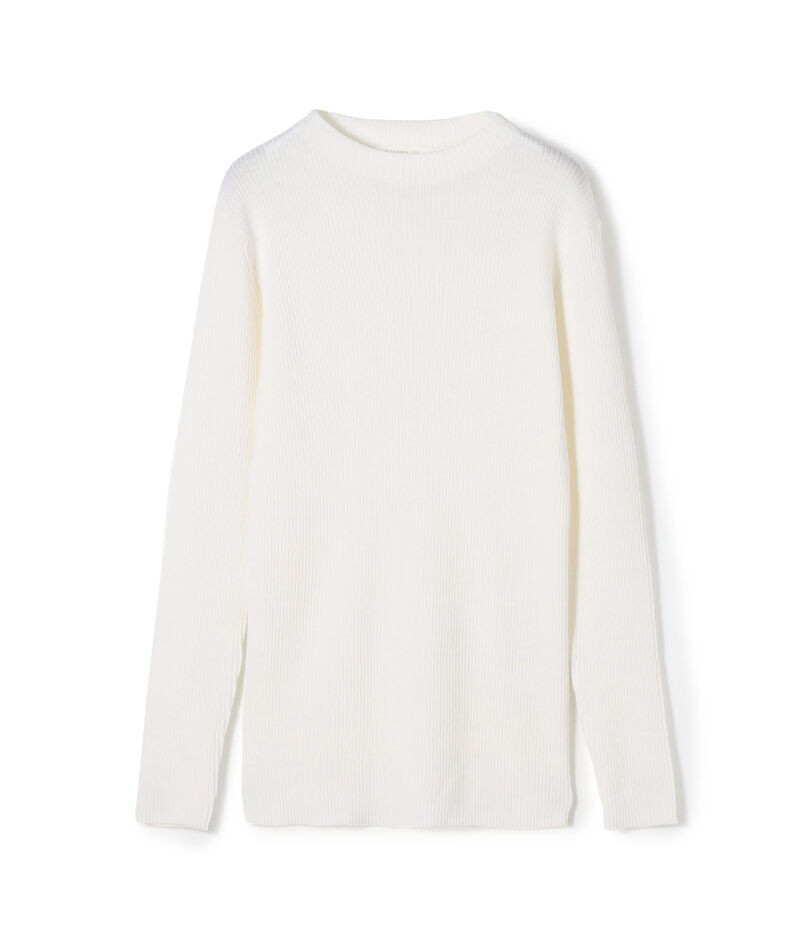 プルミエールウールリブ ボトルネックプルオーバー