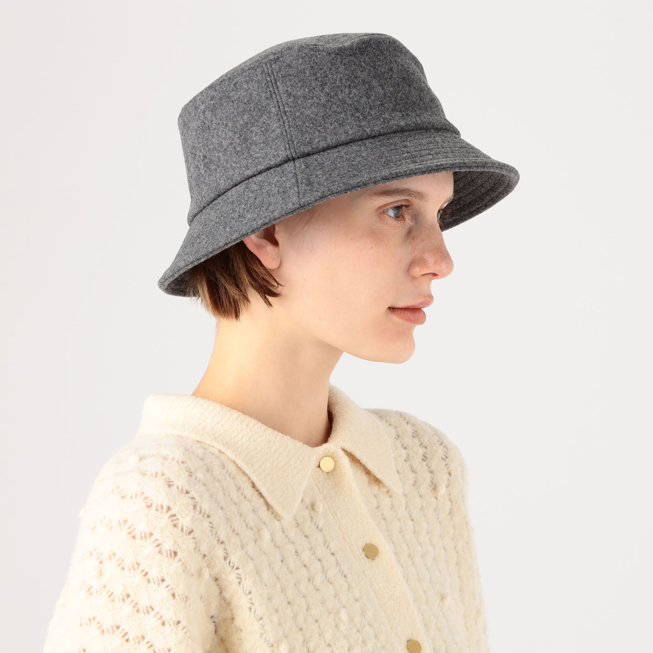 別注】KIJIMA TAKAYUKI×TOMORROWLAND MELTON BUCKET HAT 別注】KIJIMA TAKAYUKI×TOMORROWLAND MELTON BUCKET HAT