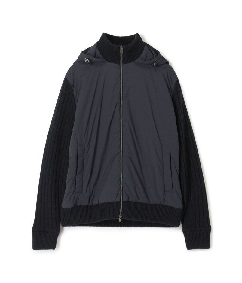 HERNO ライトナイロン ストレッチ ニットコンビ ブルゾン