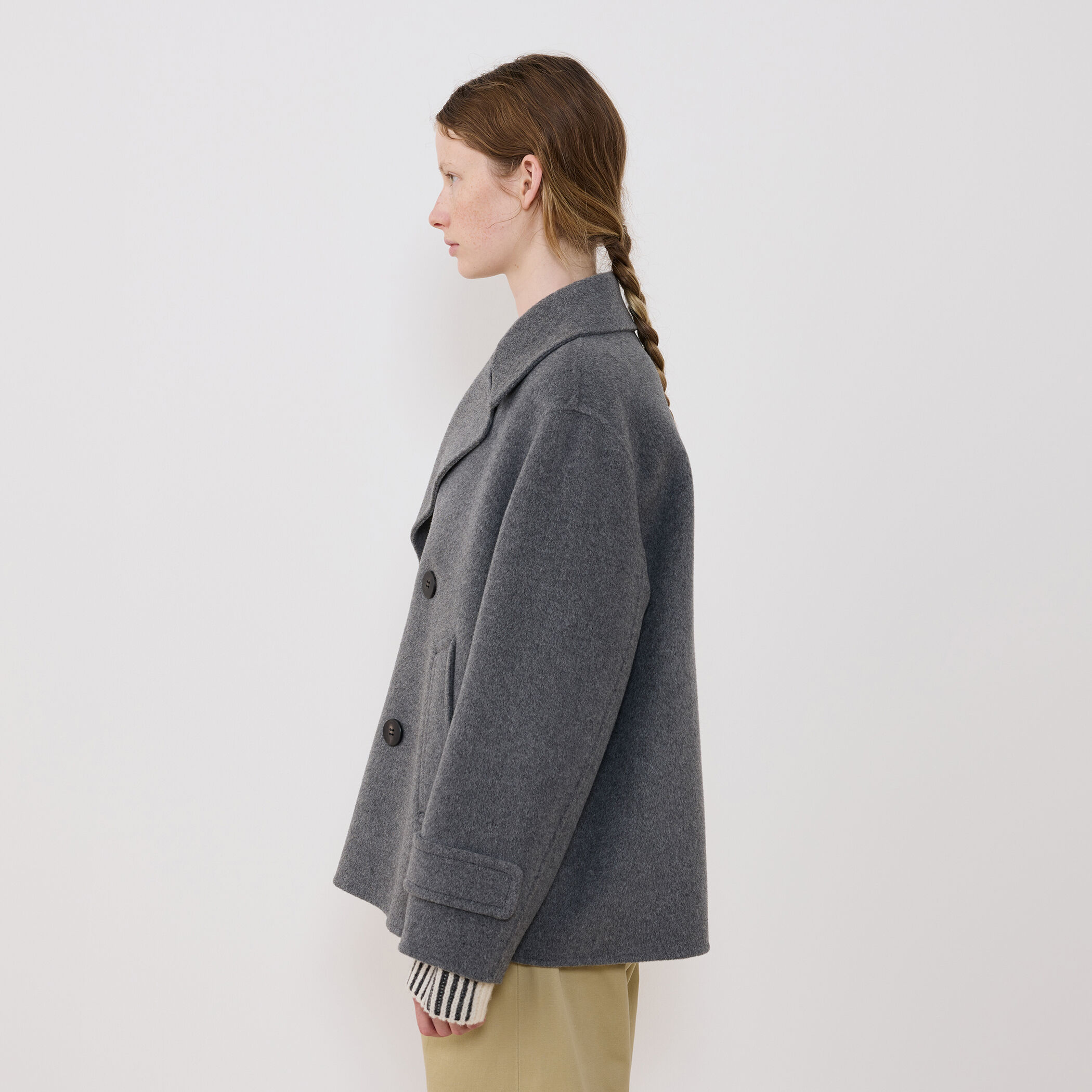 ウールカシミヤダブルフェイス Pコート｜トゥモローランド 公式通販