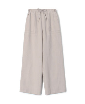 リブコンビフレンチリネン ワイドイージーパンツ