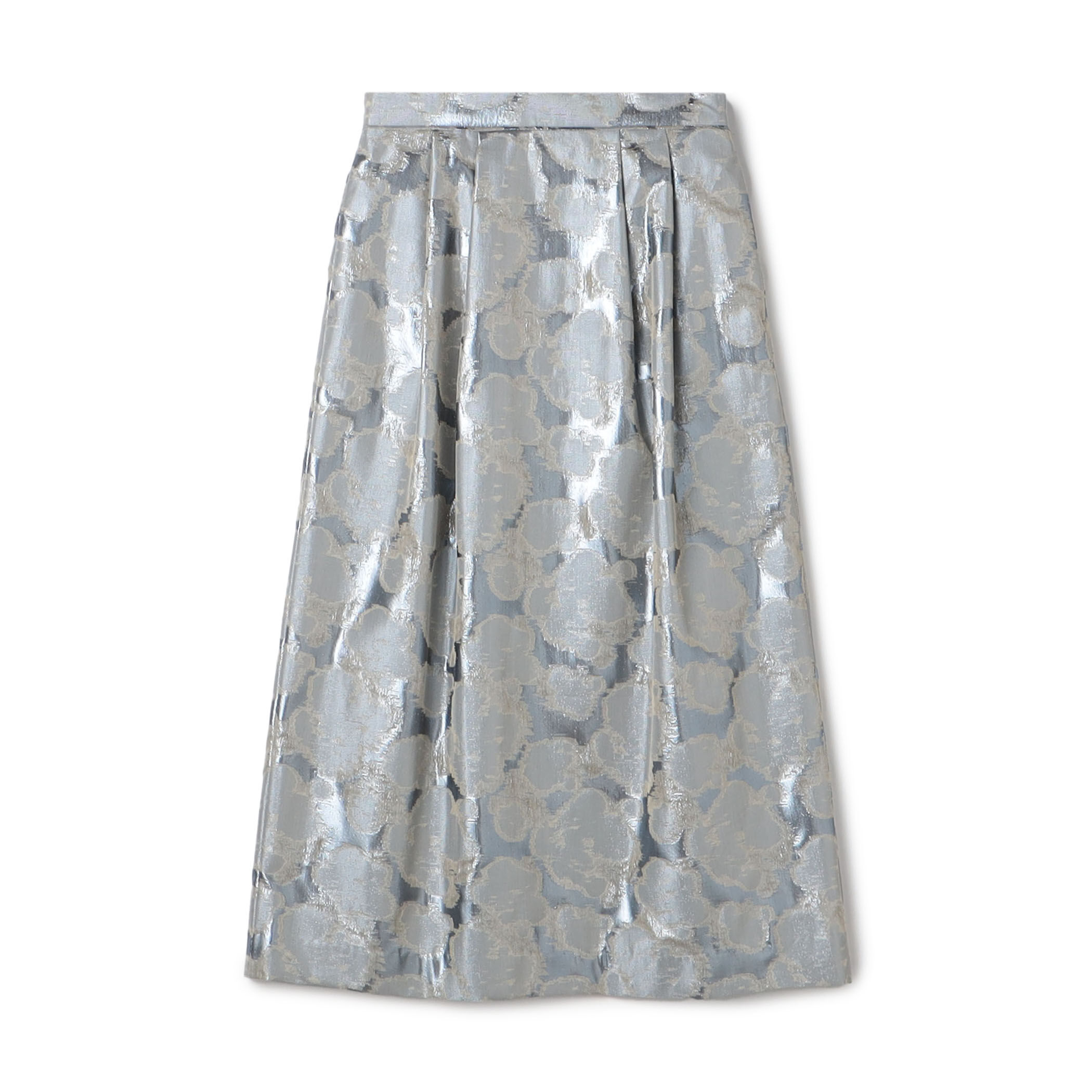 ブルーシャインジャカード タックストレートスカート