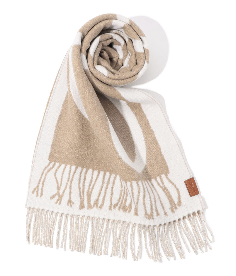 LOEWE ウールカシミヤスカーフ