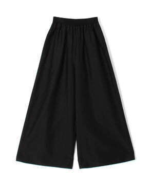 コットンシルクローン ギャザーワイドパンツ