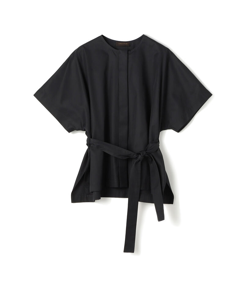 ■コットンギャバジン クルーネックシャツ