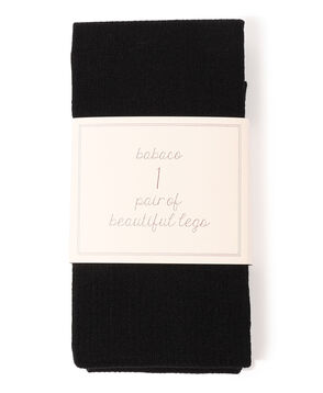 babaco Ribbed Tights ウールナイロンストレッチ リブタイツ