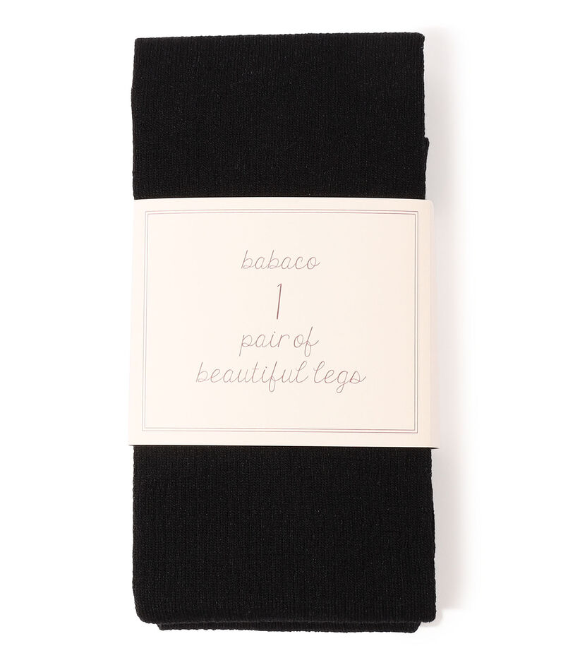 babaco Ribbed Tights ウールナイロンストレッチ リブタイツ