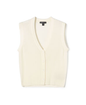 ソフトフェザーウェイトカシミヤ ニットベスト WOKC2702