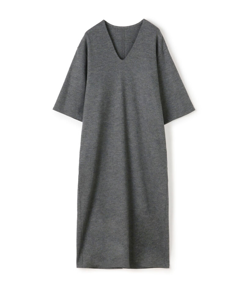 ミルドスムース Vネックワンピース