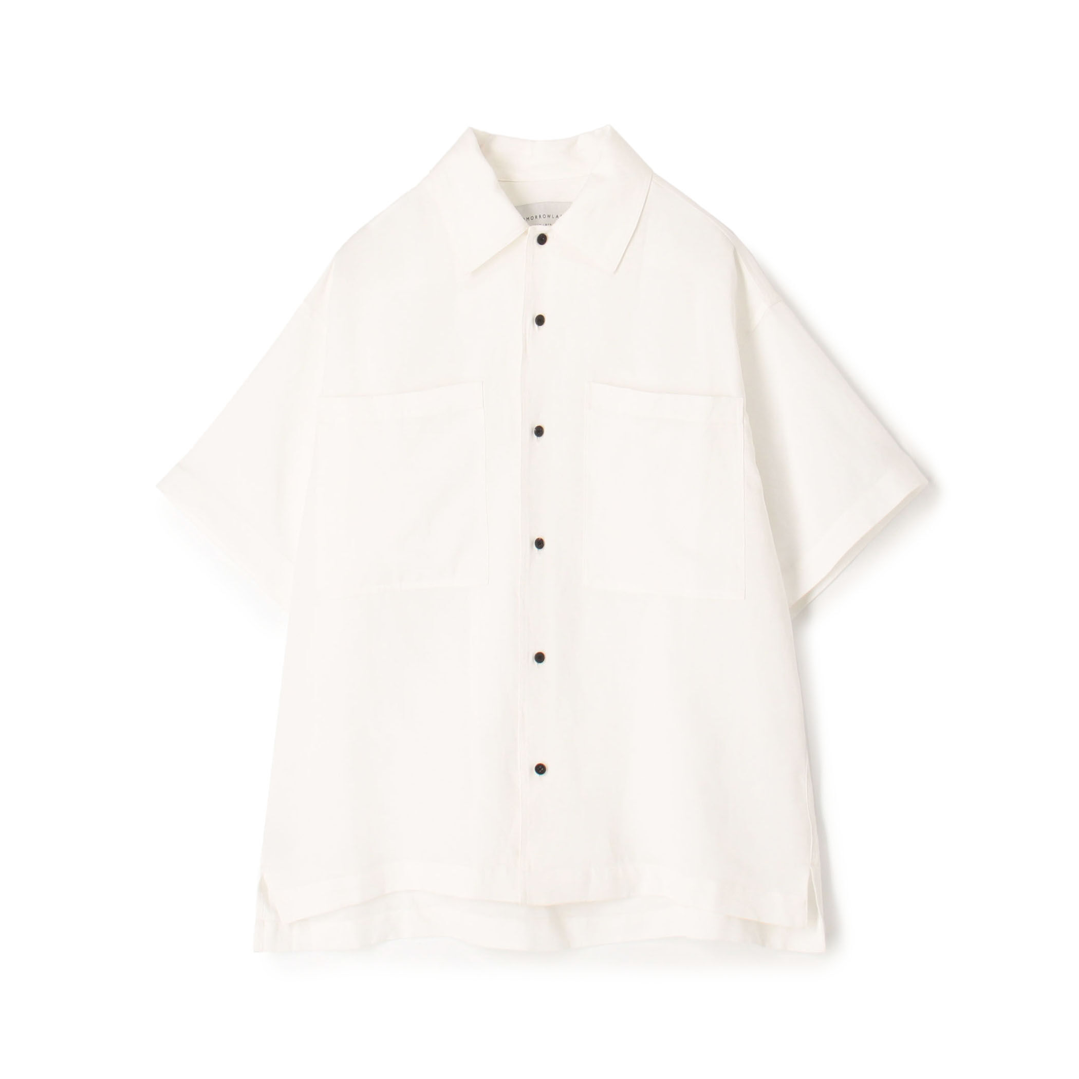 セルロースリネン ダブルポケット ハーフスリーブシャツ