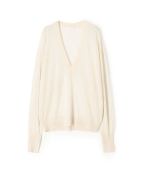 カシミヤ Vネックプルオーバー