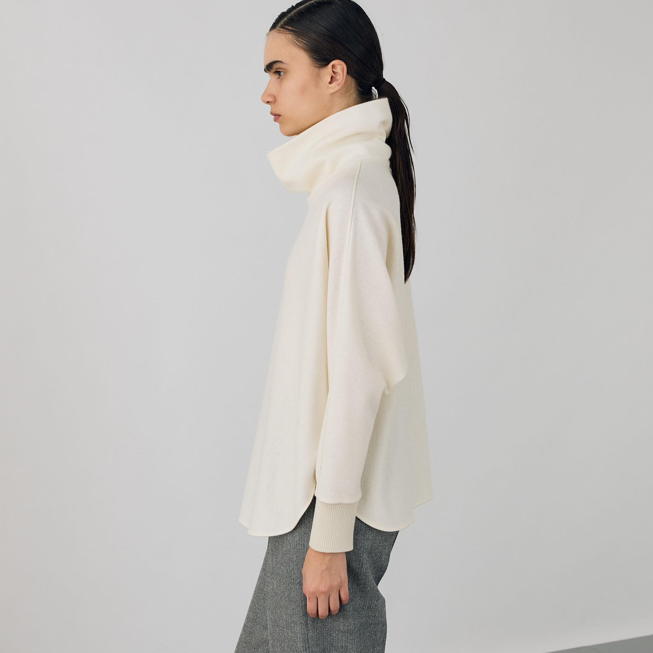 ニットコンビネーション タートルネックプルオーバー