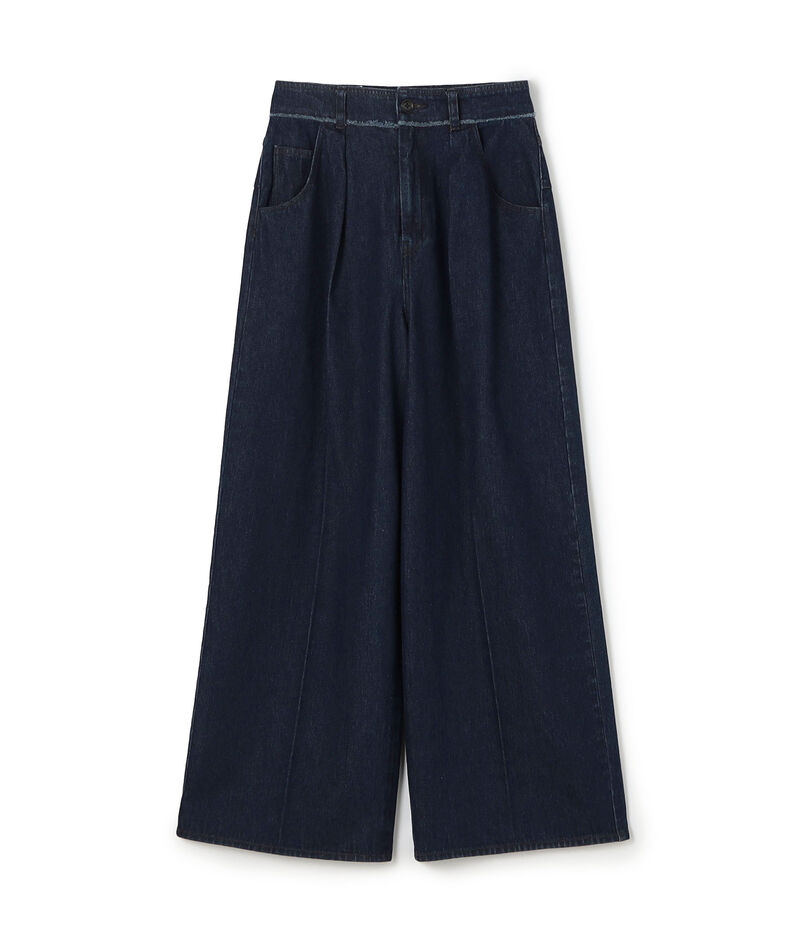ハードツイストデニム ワイドパンツ