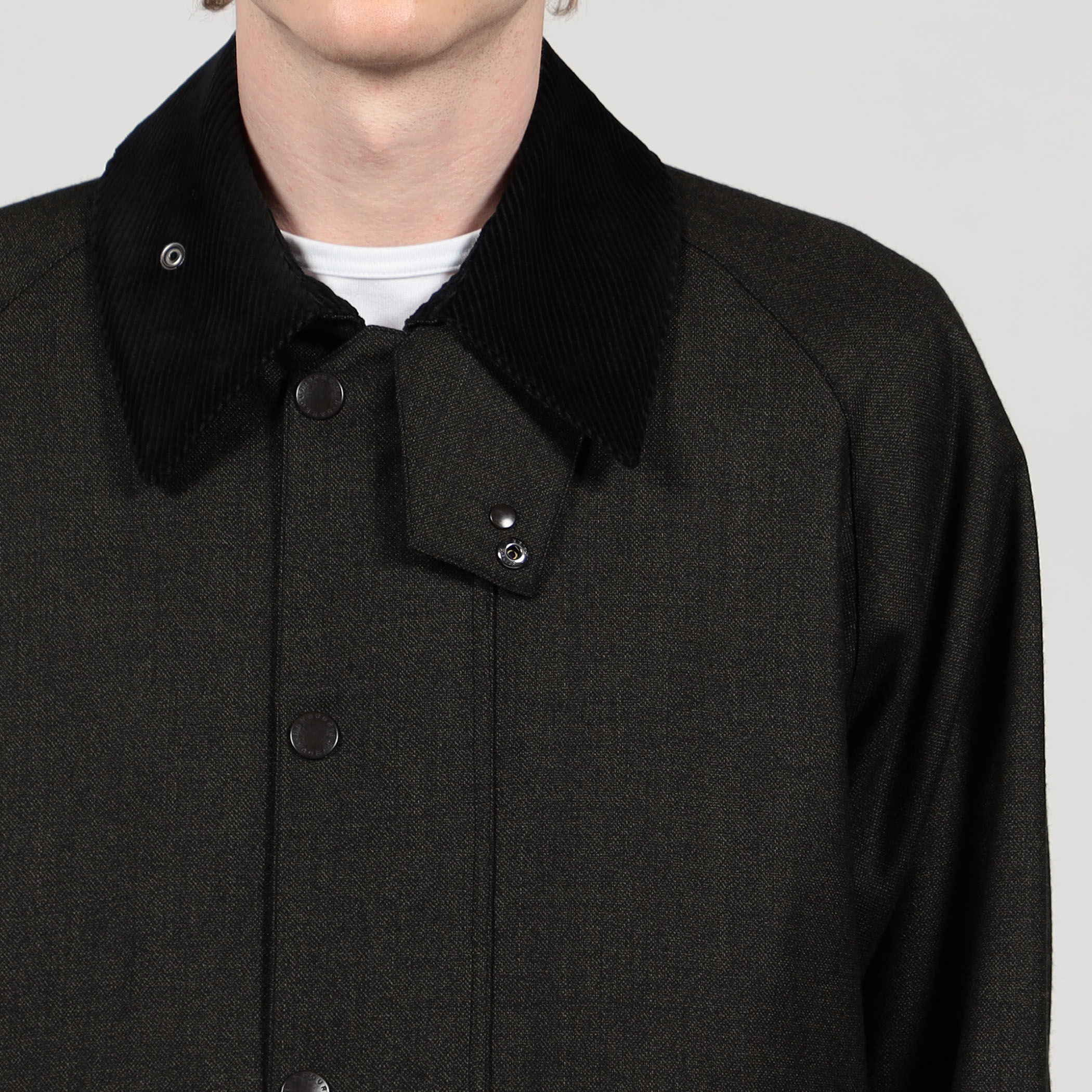 別注】Barbour TRASPORT ウールブルゾン DORMEIUL｜トゥモローランド