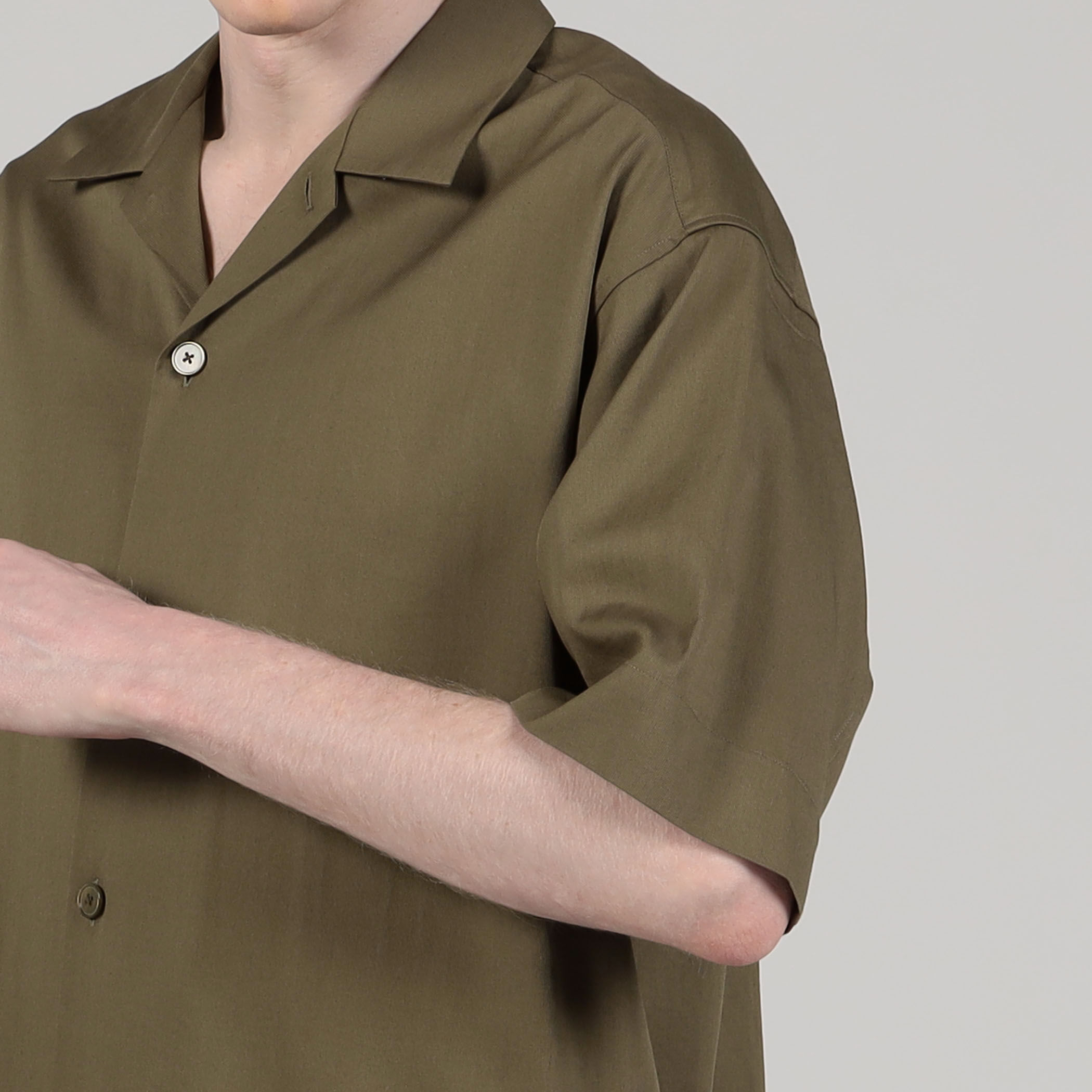 コットンピケ オープンカラーシャツ｜トゥモローランド 公式通販