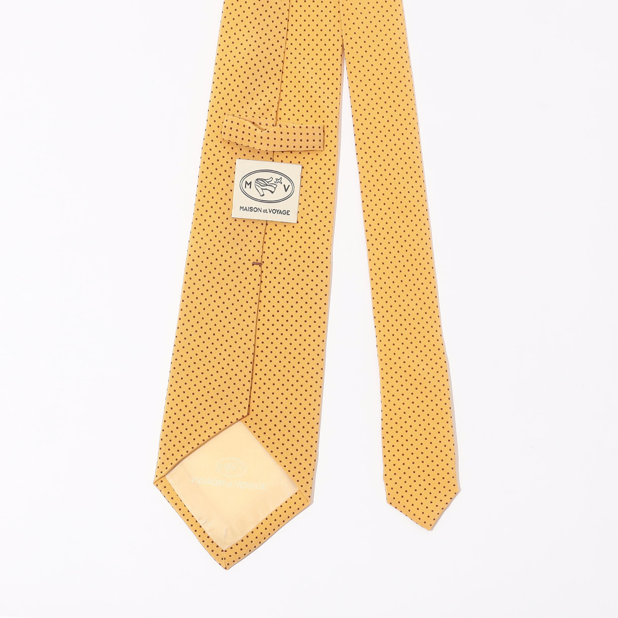 MAISON et VOYAGE シルクプリント 1mmドット レギュラータイ