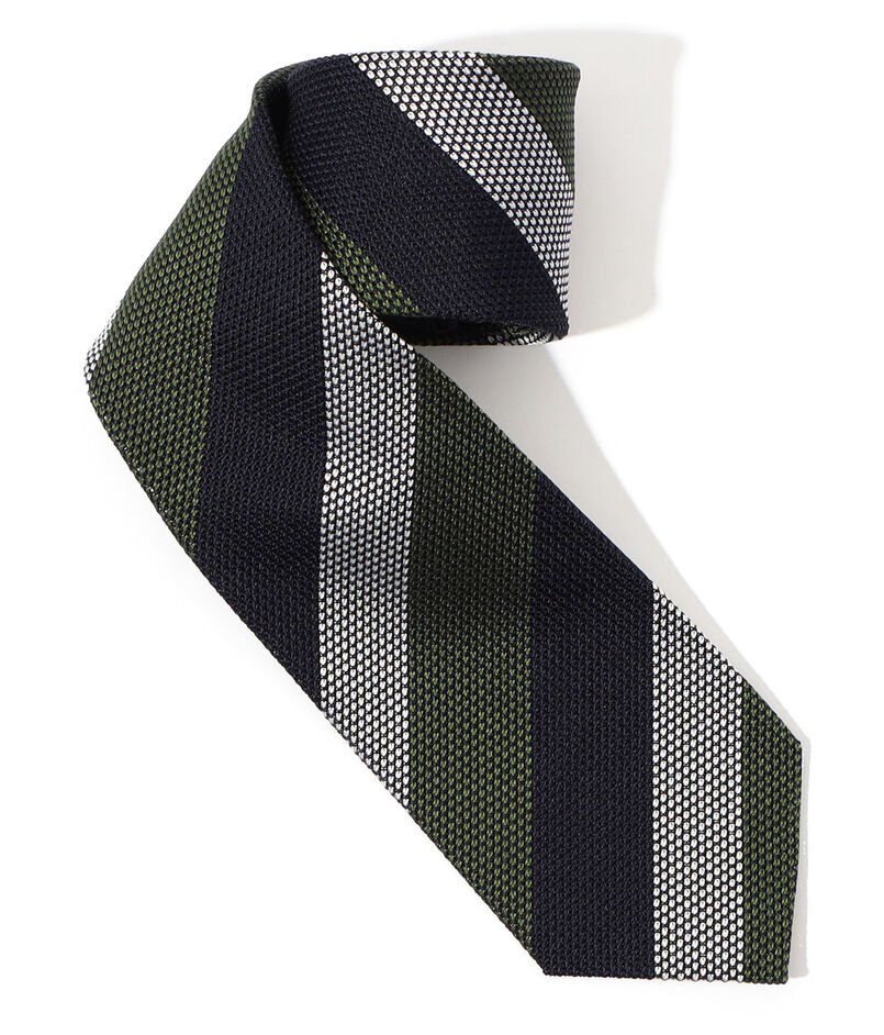 TOMORROWLAND シルクジャガード レジメンタルストライプネクタイ