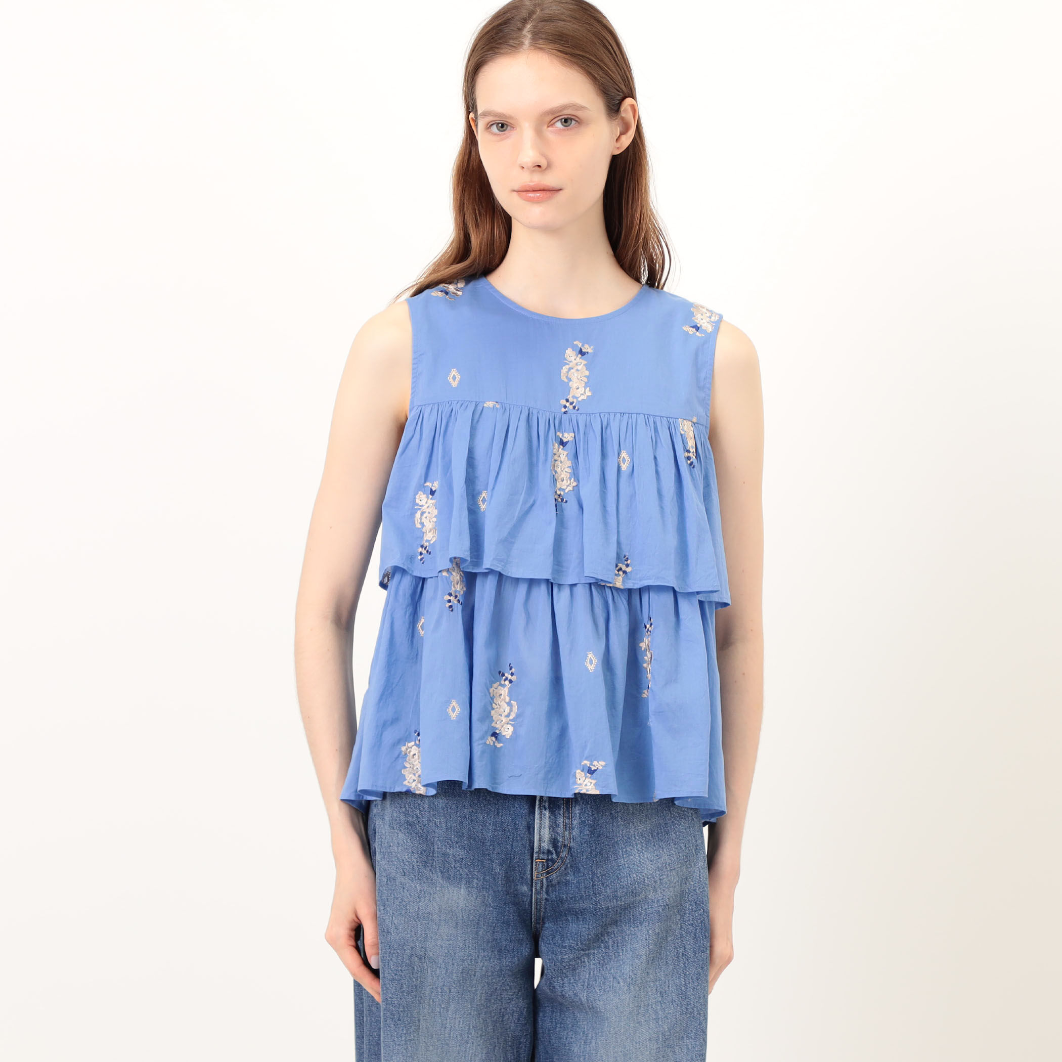 ne Quittez pas Cotton Voile Jasmine ブラウス｜トゥモローランド