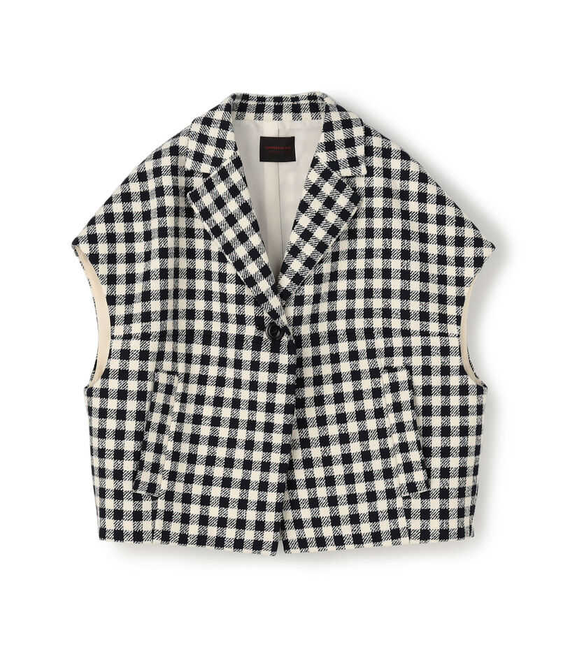 タムタムギンガム ノッチドカラージレ