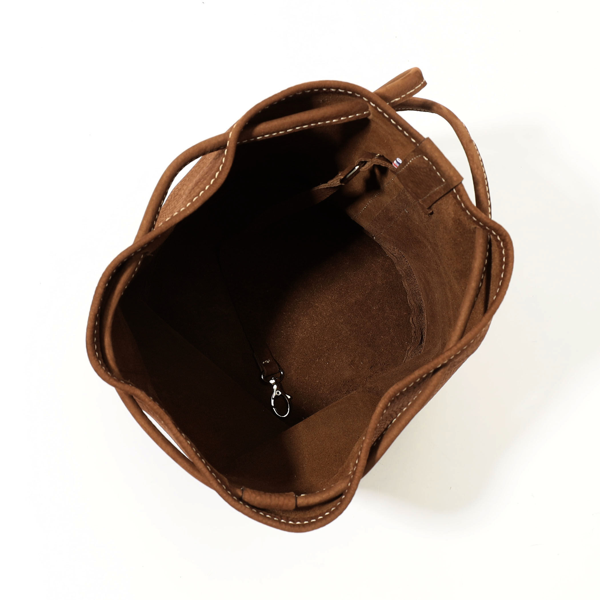 別注】Charles et Charlus Escalaヌバックレザー 巾着バッグ