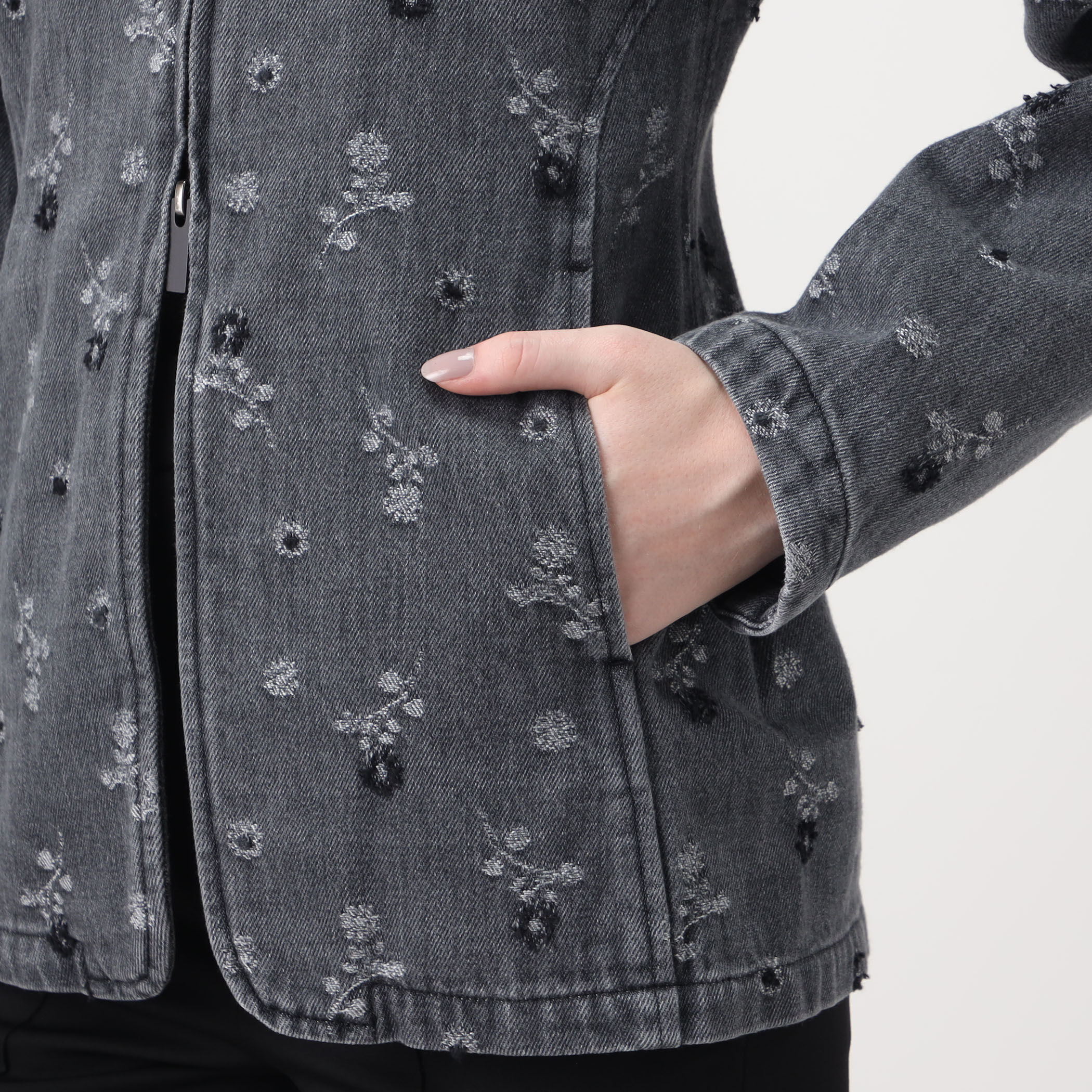 Mame Kurogouchi Floral Jacquard Denim Jacket ジャカードデニム