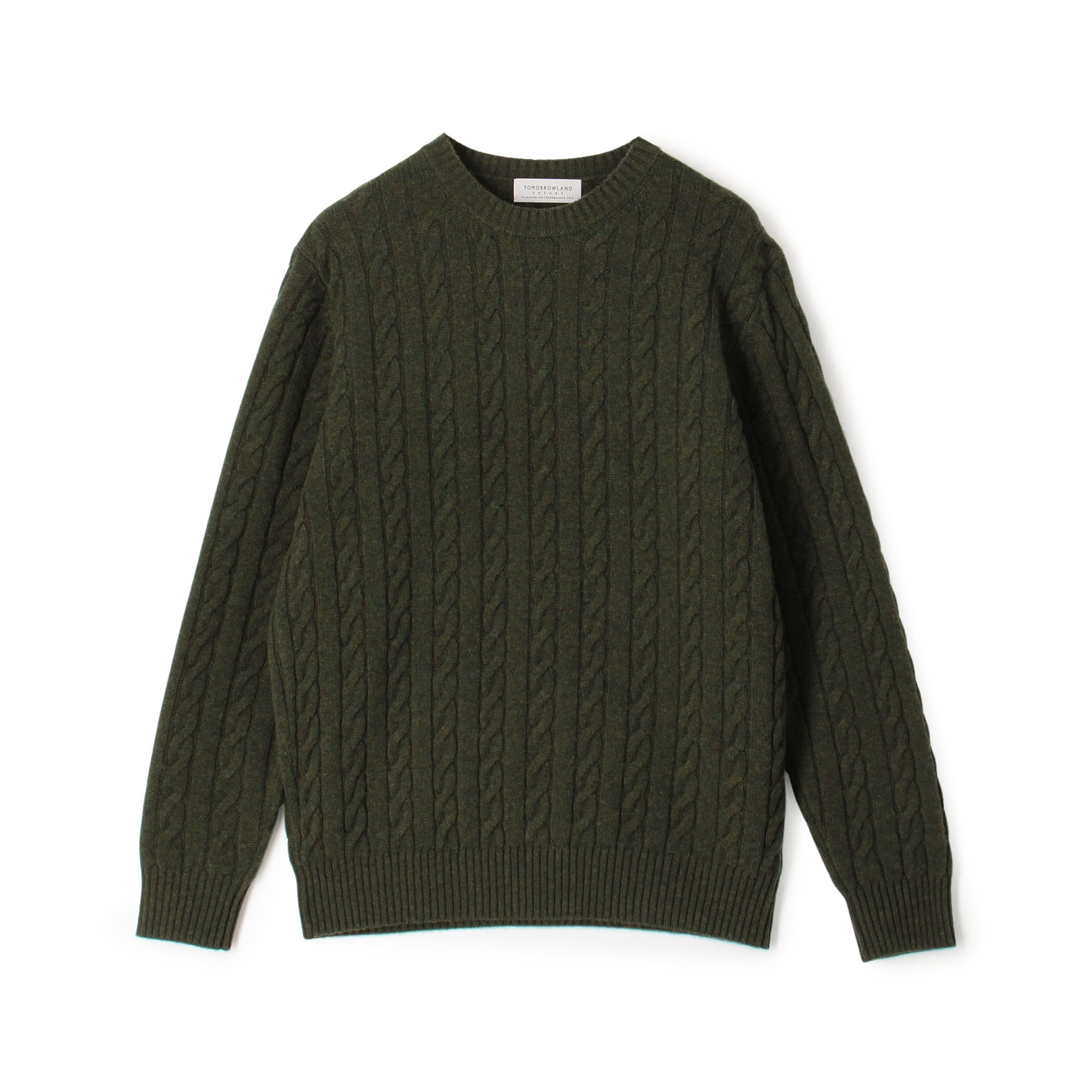 TOMORROWLAND tricot スーパーファインラムウール ケーブルニット