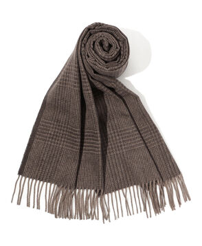 シルク チェック マフラー NOVARA