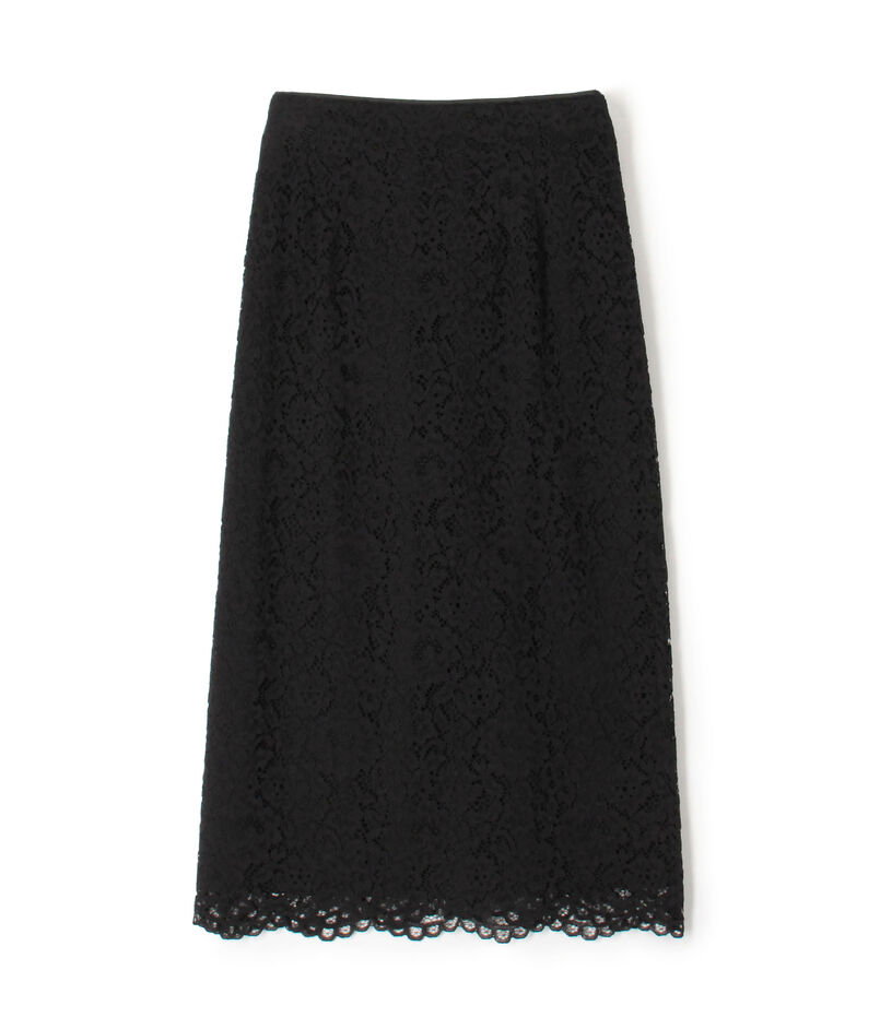 フラワーコードレース ペンシルタイトスカート