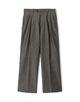 ■ウールリネンコットン 2タックワイドストレートパンツ