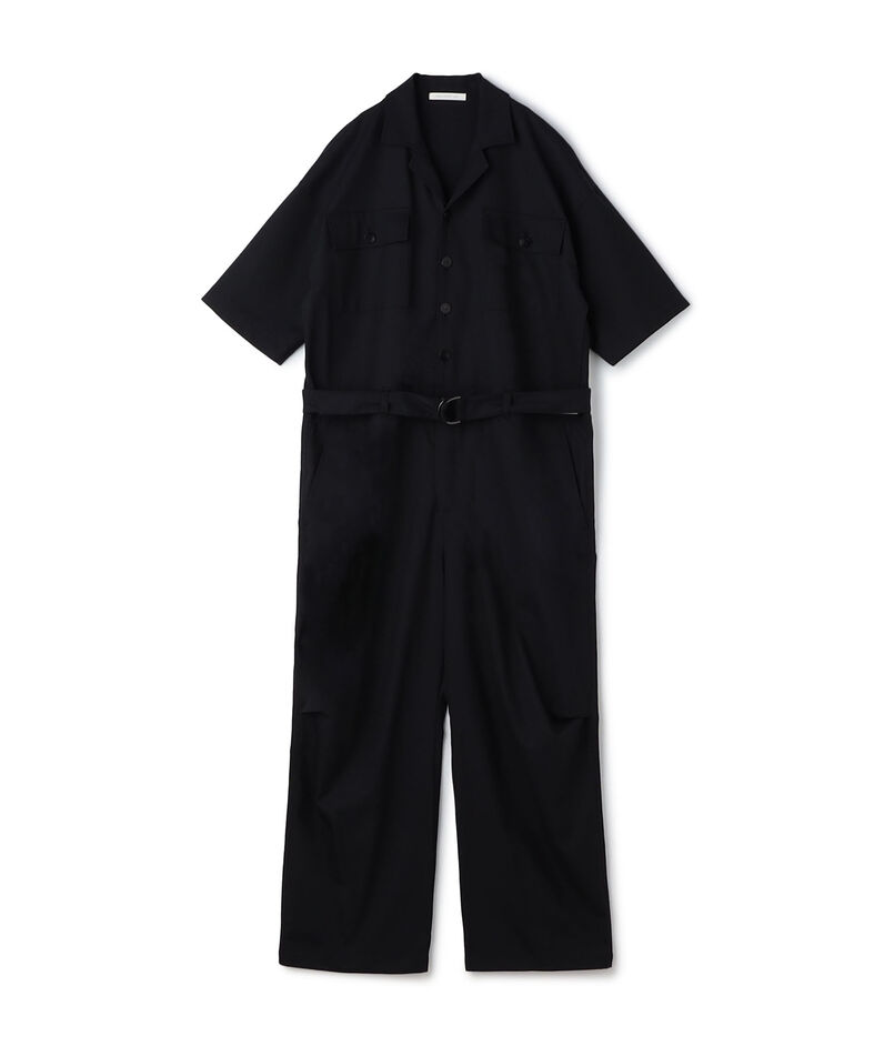 クレープウールストレッチ ジャンプスーツ