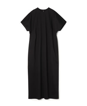 スムースポンチ ラウンドスリーブワンピース